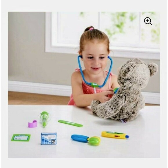 Kid Connection 8 Piece Doctor Play Set Green/Blue - Picture 4 of 4